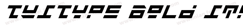 TUIType Bold Italic字体转换